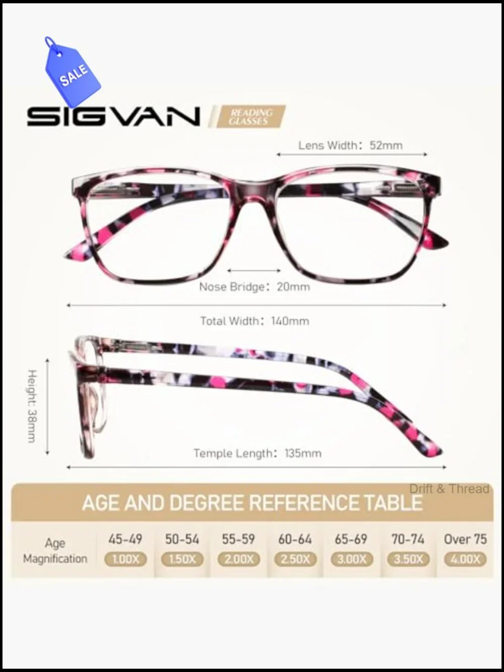 Spring Hinge Reading Glasses Blue Light Blocking Fashion Print for Women
